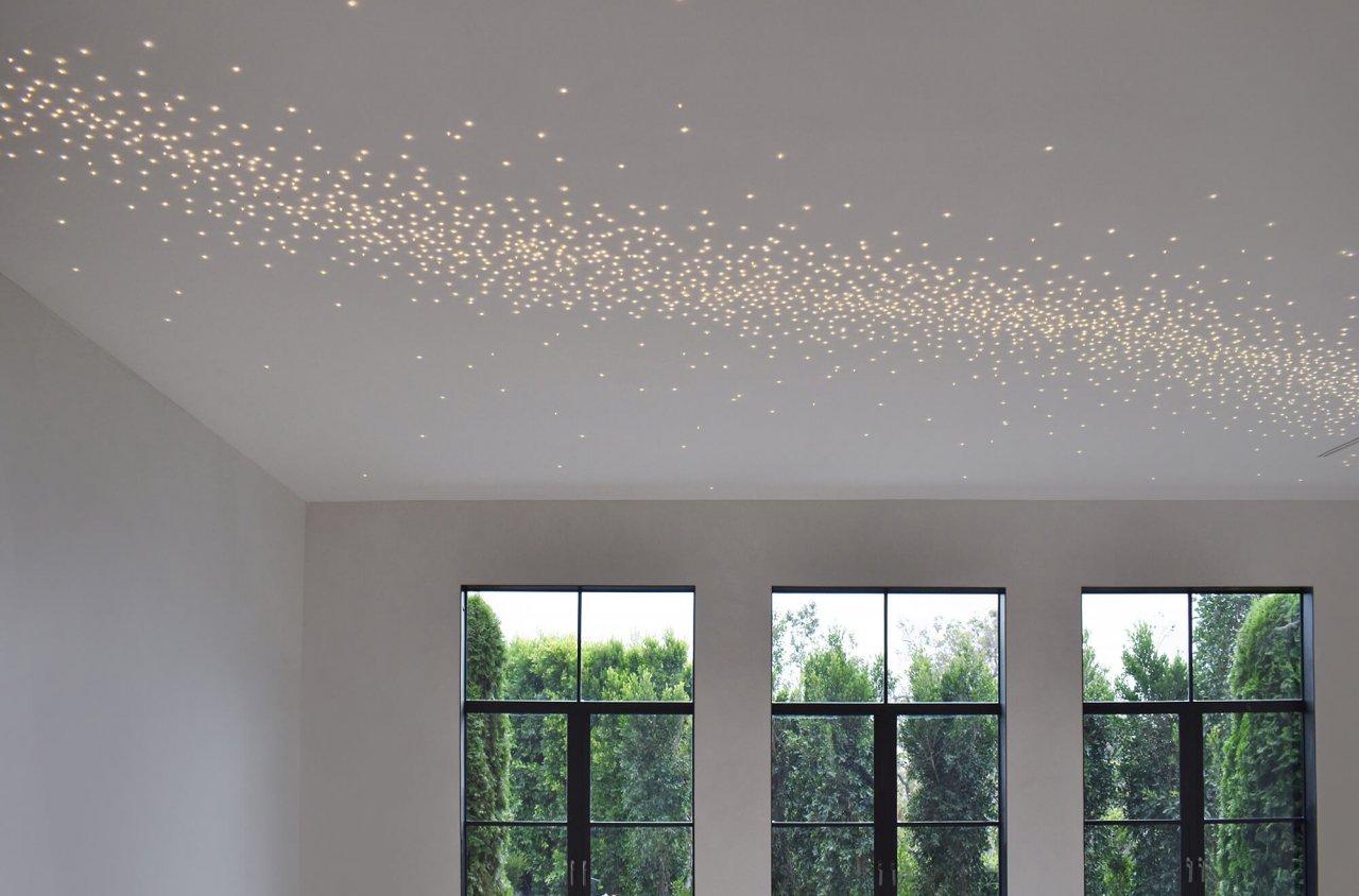 Mur et plafond étoilé, Semeur d'Etoiles - Création lumineuses