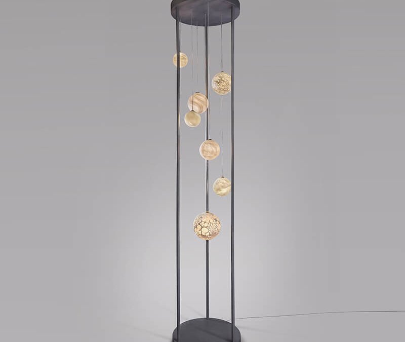 PLANÈTESTable lamp and floor lamp