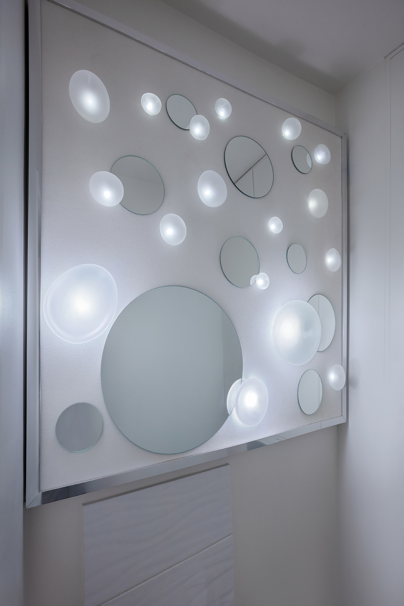 Nucléoles Miroir - 115x115x17cm