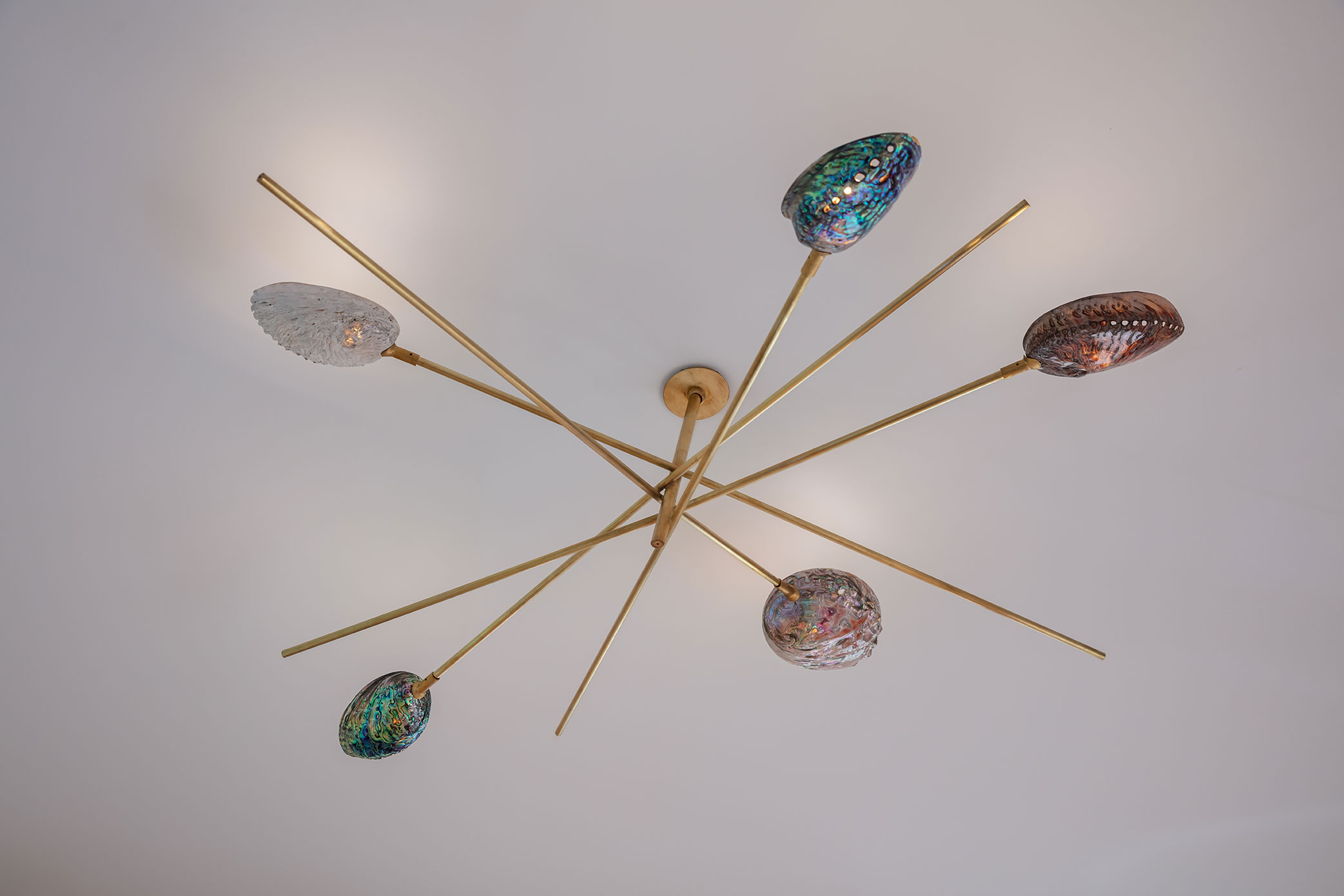 Coquillages chandelier - diam120 - H44cm - env20cm