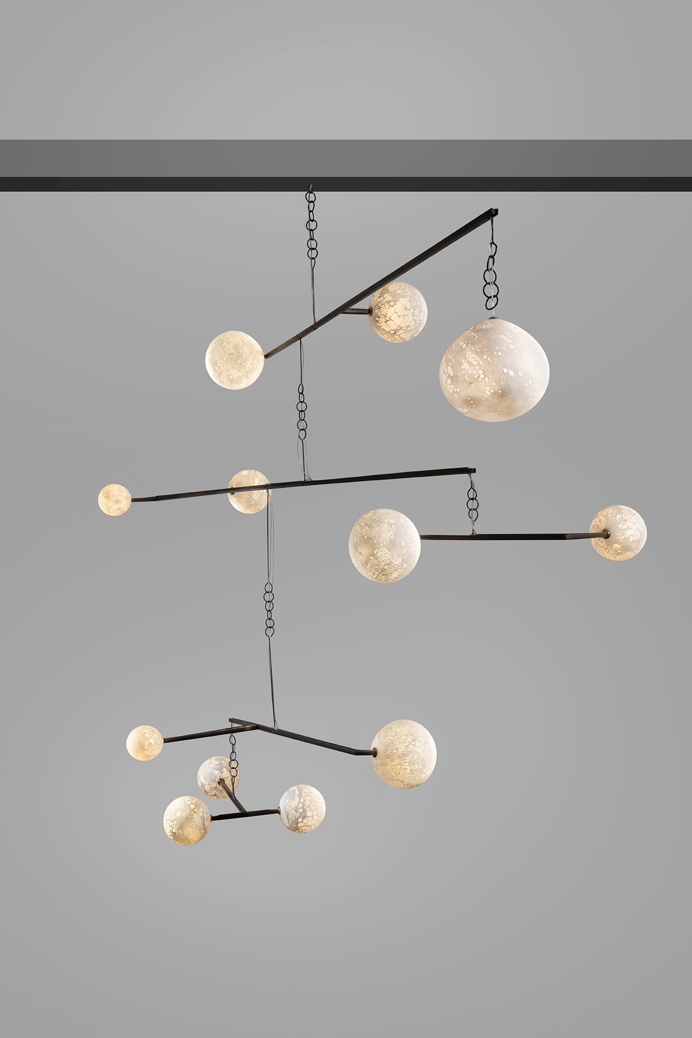 Mobile chandelier Angles 3-200x200x200cm