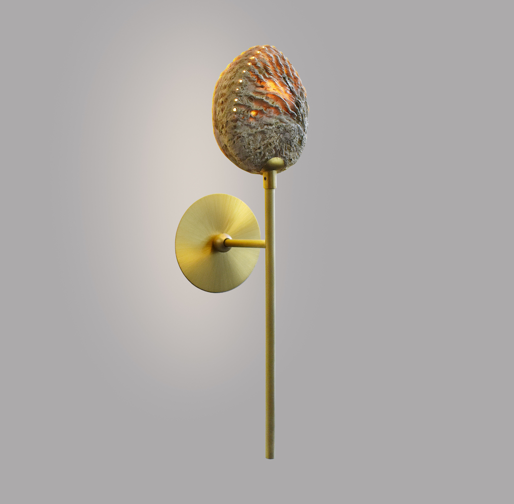 Wall light One Coquillage raw 6''6''H20''=15 15 H50cm - On