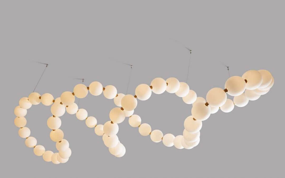 TORSADE DE PERLES Lustre